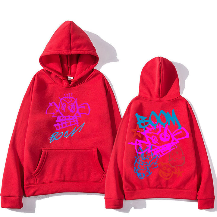 Heidi Mode | Arcane Jinx Cartoon Langarm-Hoodie