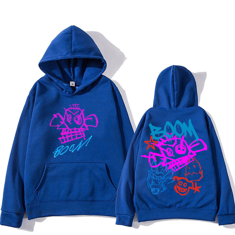 Heidi Mode | Arcane Jinx Cartoon Langarm-Hoodie