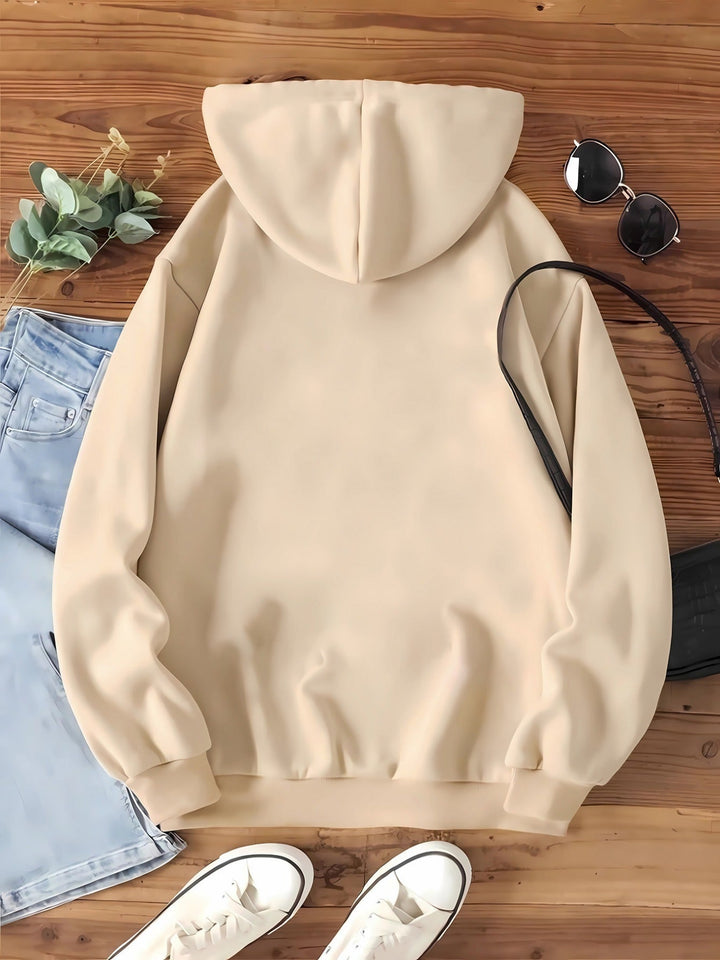 Heidi-Mode | Sweat Pullover Hoodie mit Katzenprint und Kapuze für Frauen Perfekt für lässige Tage