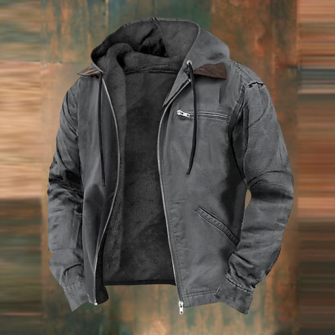 Stephan | Jacke mit Reißverschluss und Kapuze