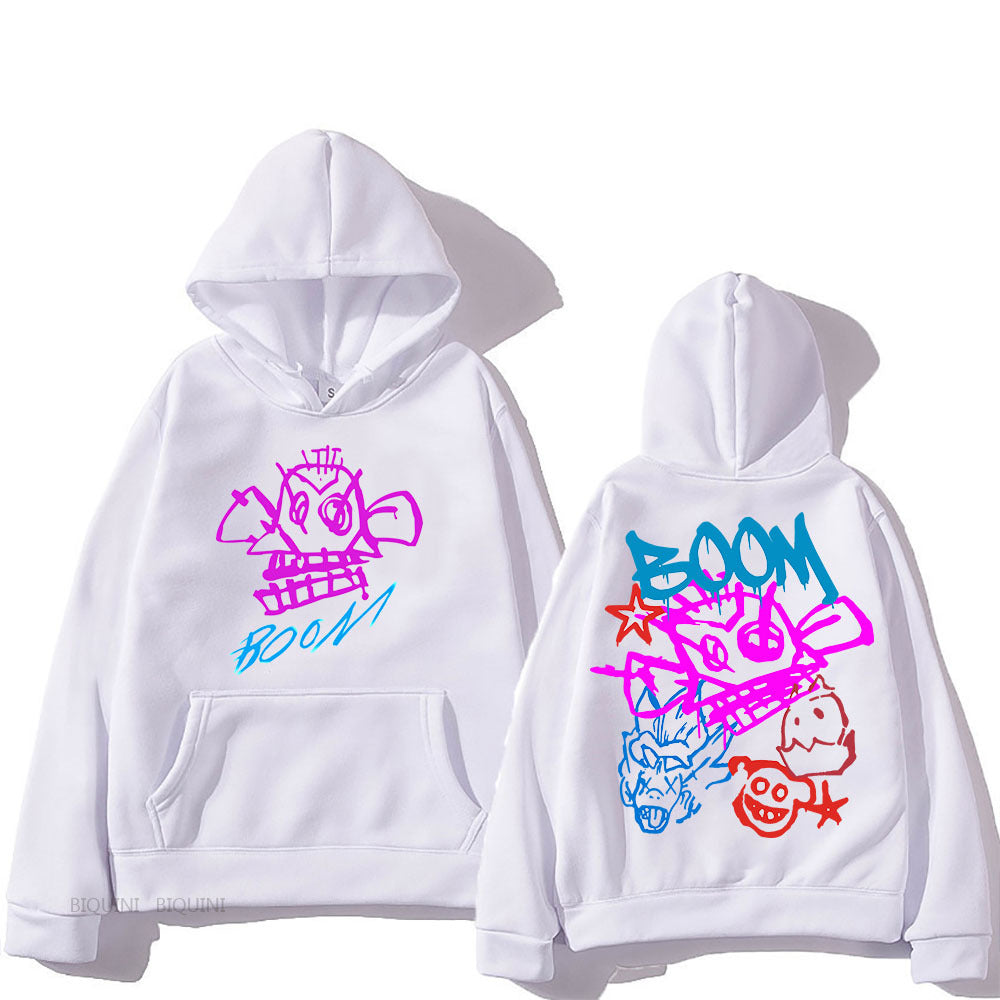 Heidi Mode | Arcane Jinx Cartoon Langarm-Hoodie