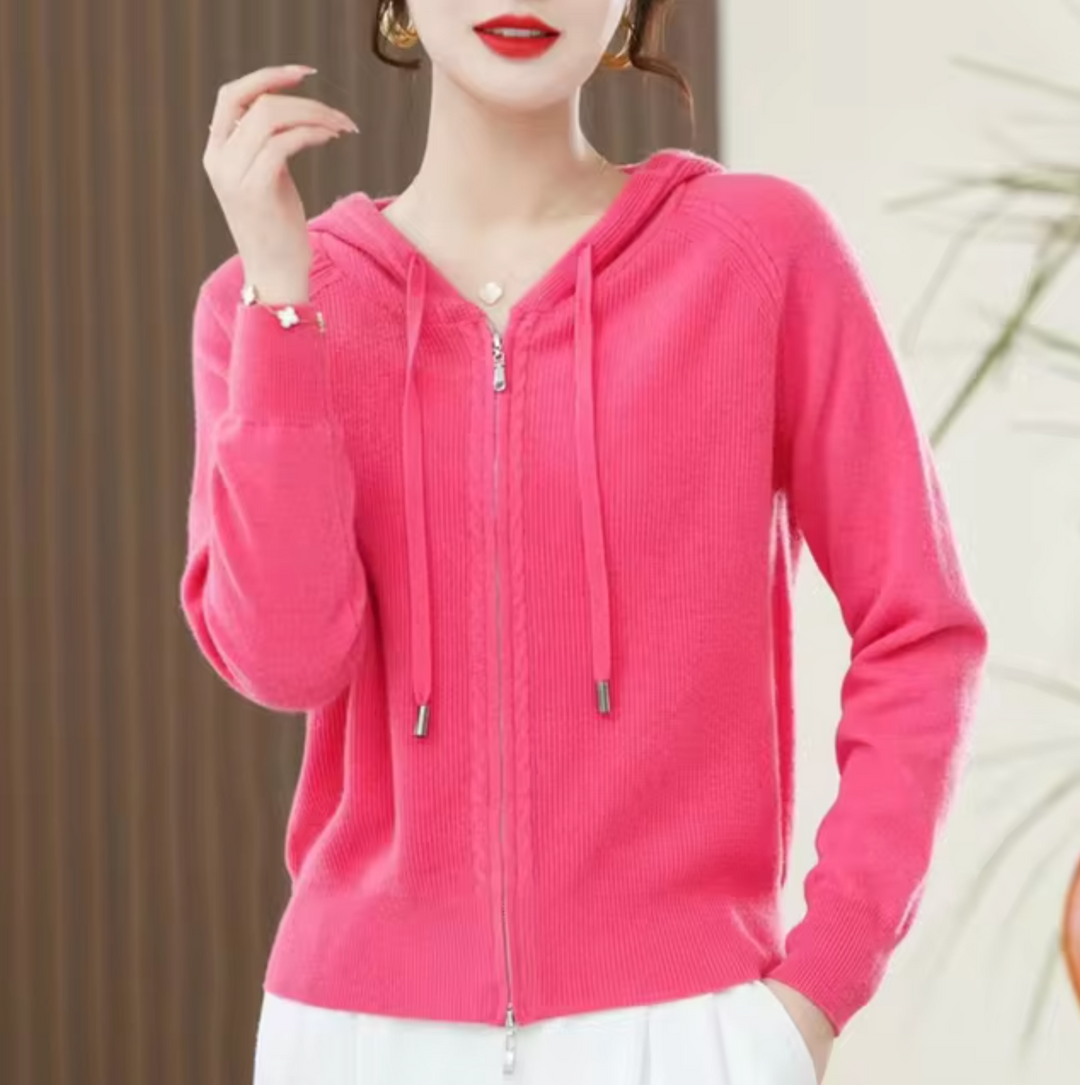 Heidi-Mode | Gestrickter  Hoodie