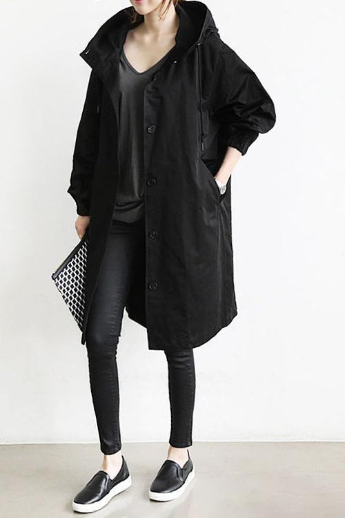 Trenchcoat mit Kapuze für Damen