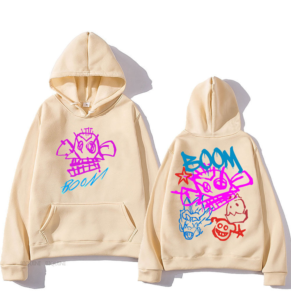 Heidi Mode | Arcane Jinx Cartoon Langarm-Hoodie