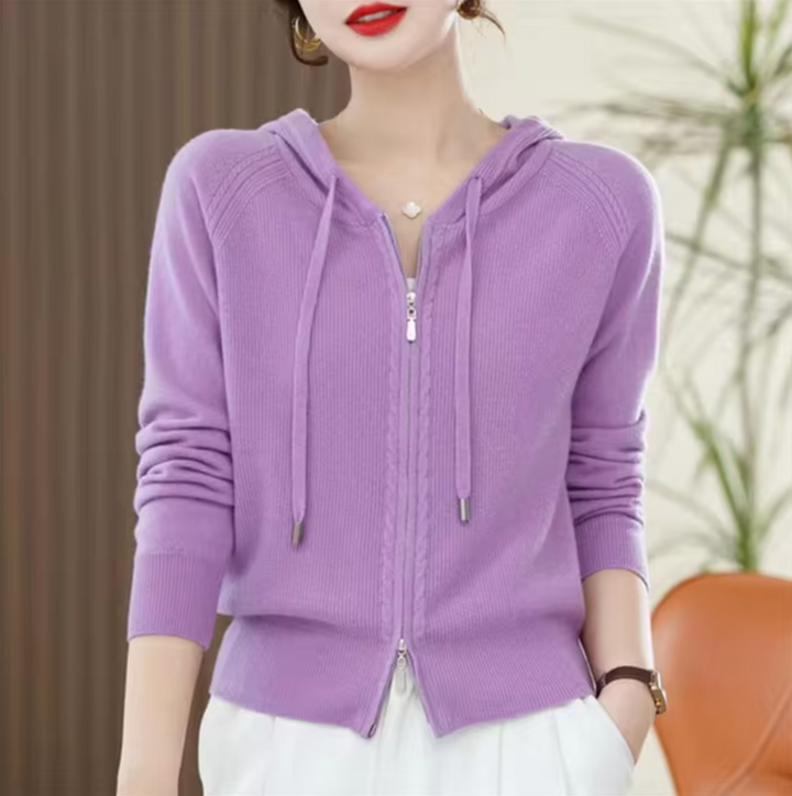 Heidi-Mode | Gestrickter  Hoodie