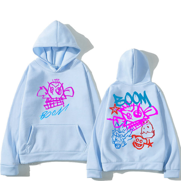 Heidi Mode | Arcane Jinx Cartoon Langarm-Hoodie