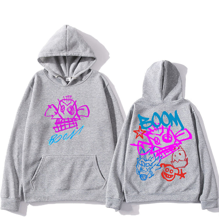 Heidi Mode | Arcane Jinx Cartoon Langarm-Hoodie