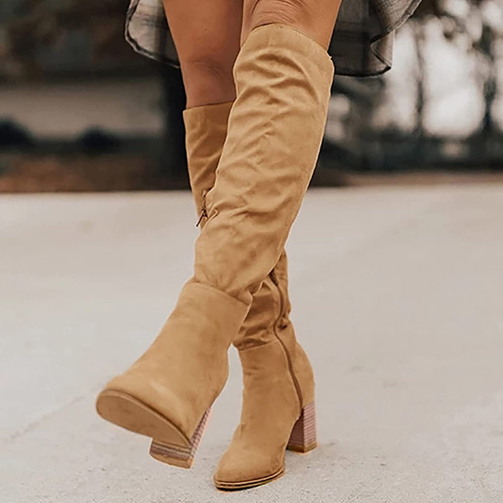 Heidi - Hochwertige Stiefel aus weichem mit Absatz