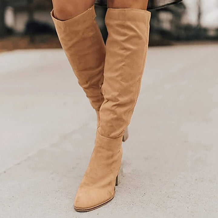 Heidi - Hochwertige Stiefel aus weichem mit Absatz