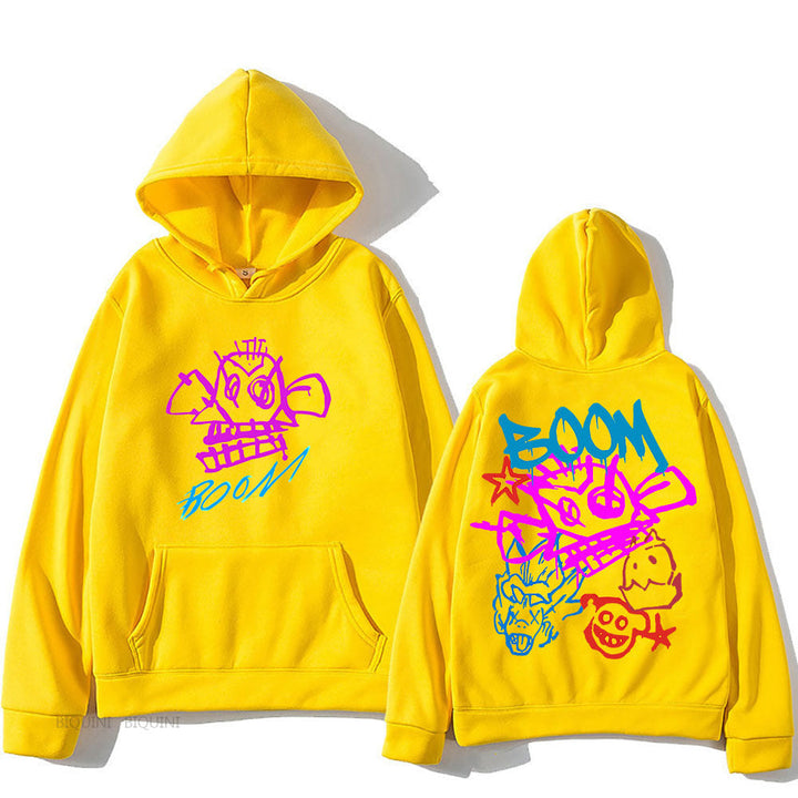 Heidi Mode | Arcane Jinx Cartoon Langarm-Hoodie