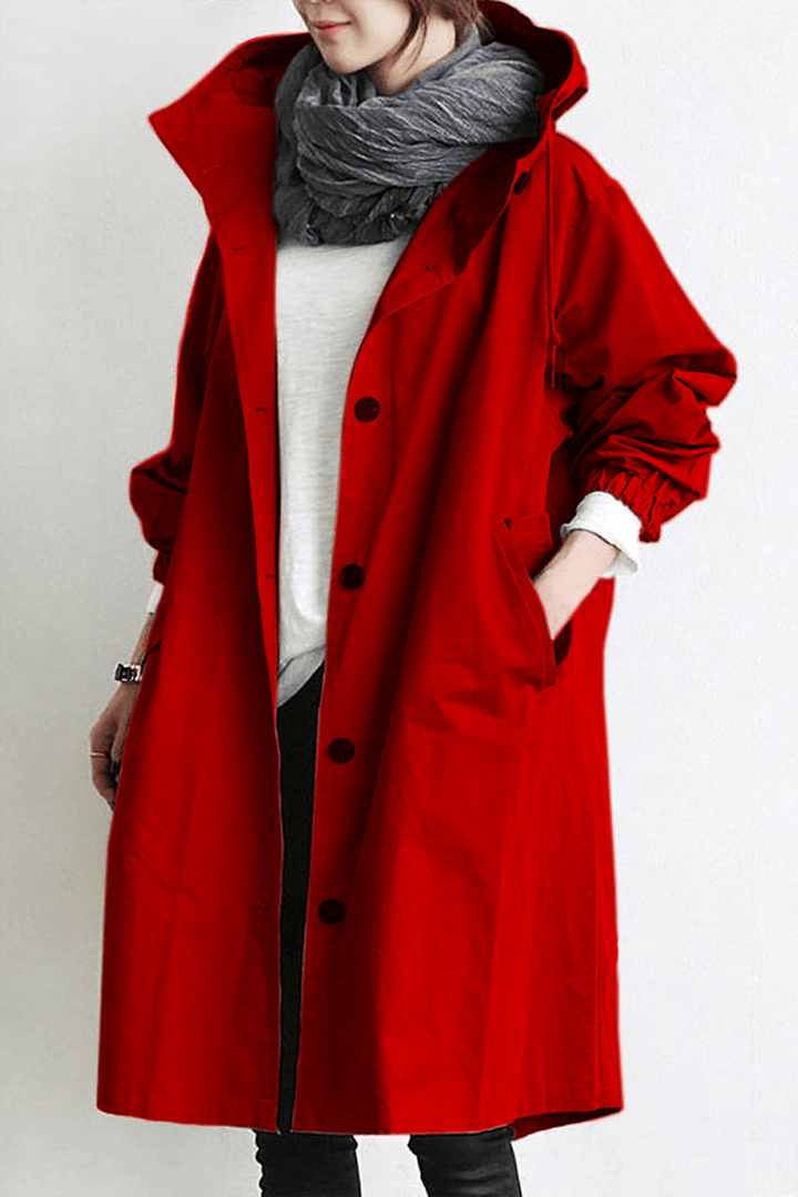 Trenchcoat mit Kapuze für Damen