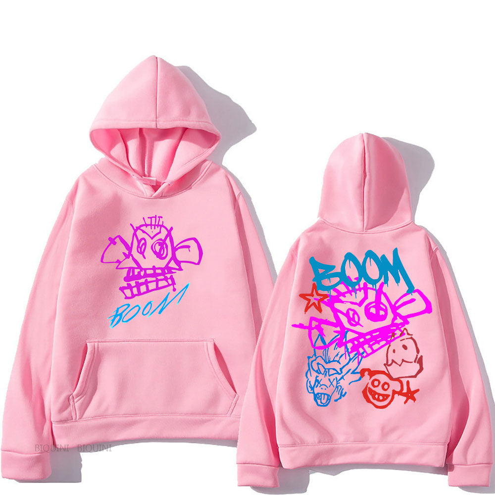Heidi Mode | Arcane Jinx Cartoon Langarm-Hoodie