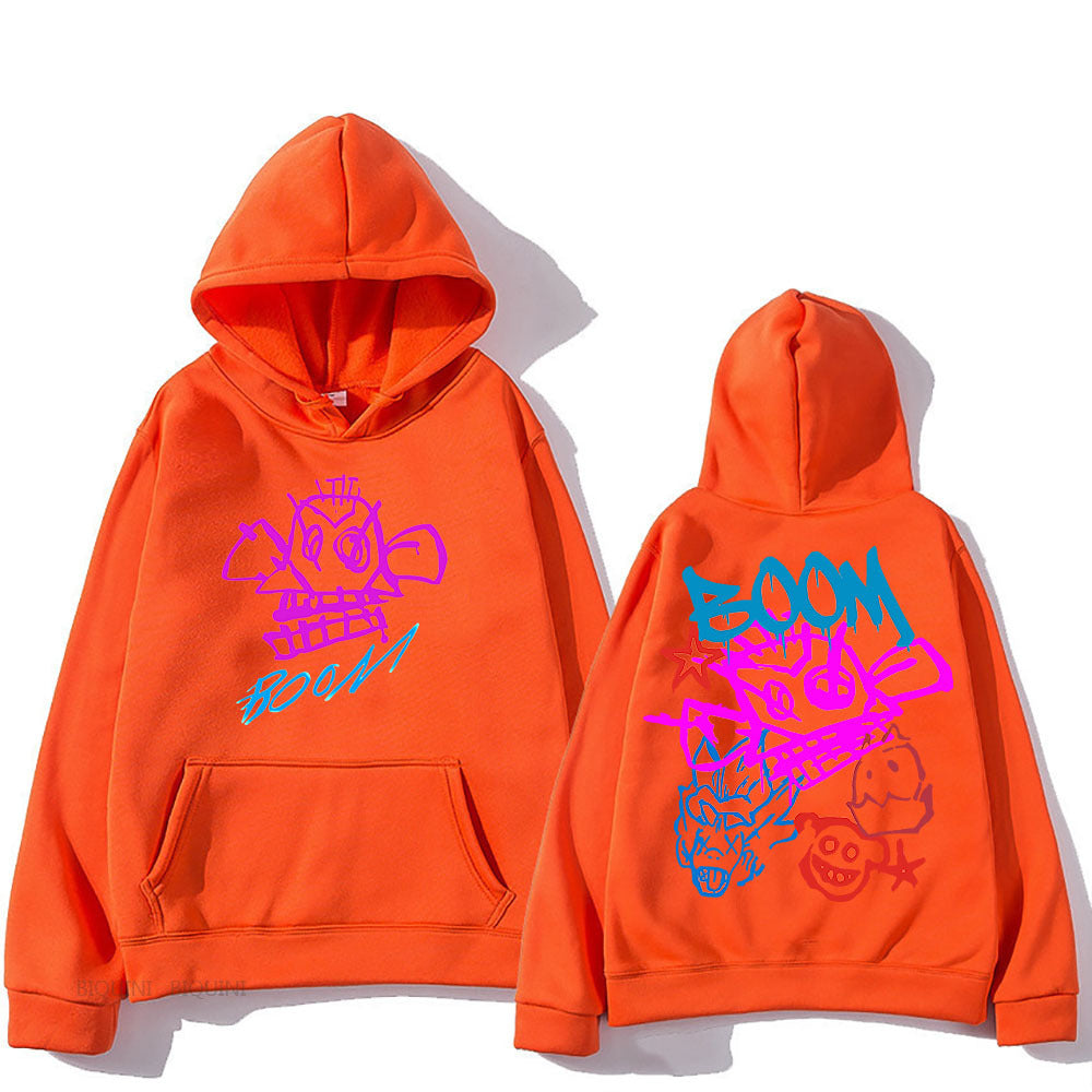 Heidi Mode | Arcane Jinx Cartoon Langarm-Hoodie