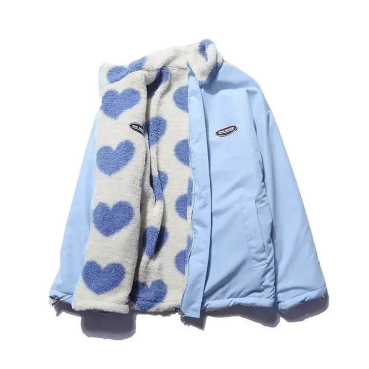Amelie™ - Wendbare Fleece Herzjacke
