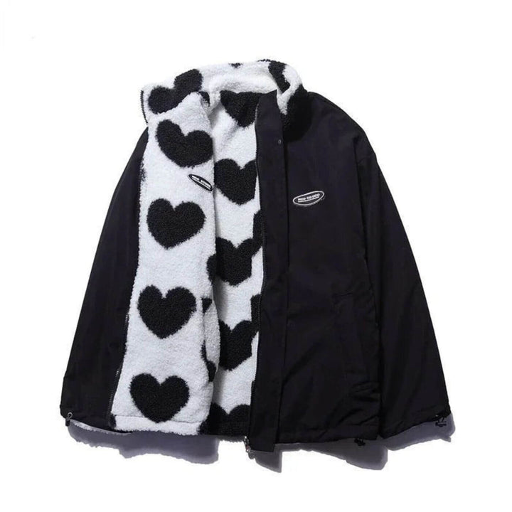 Amelie™ - Wendbare Fleece Herzjacke