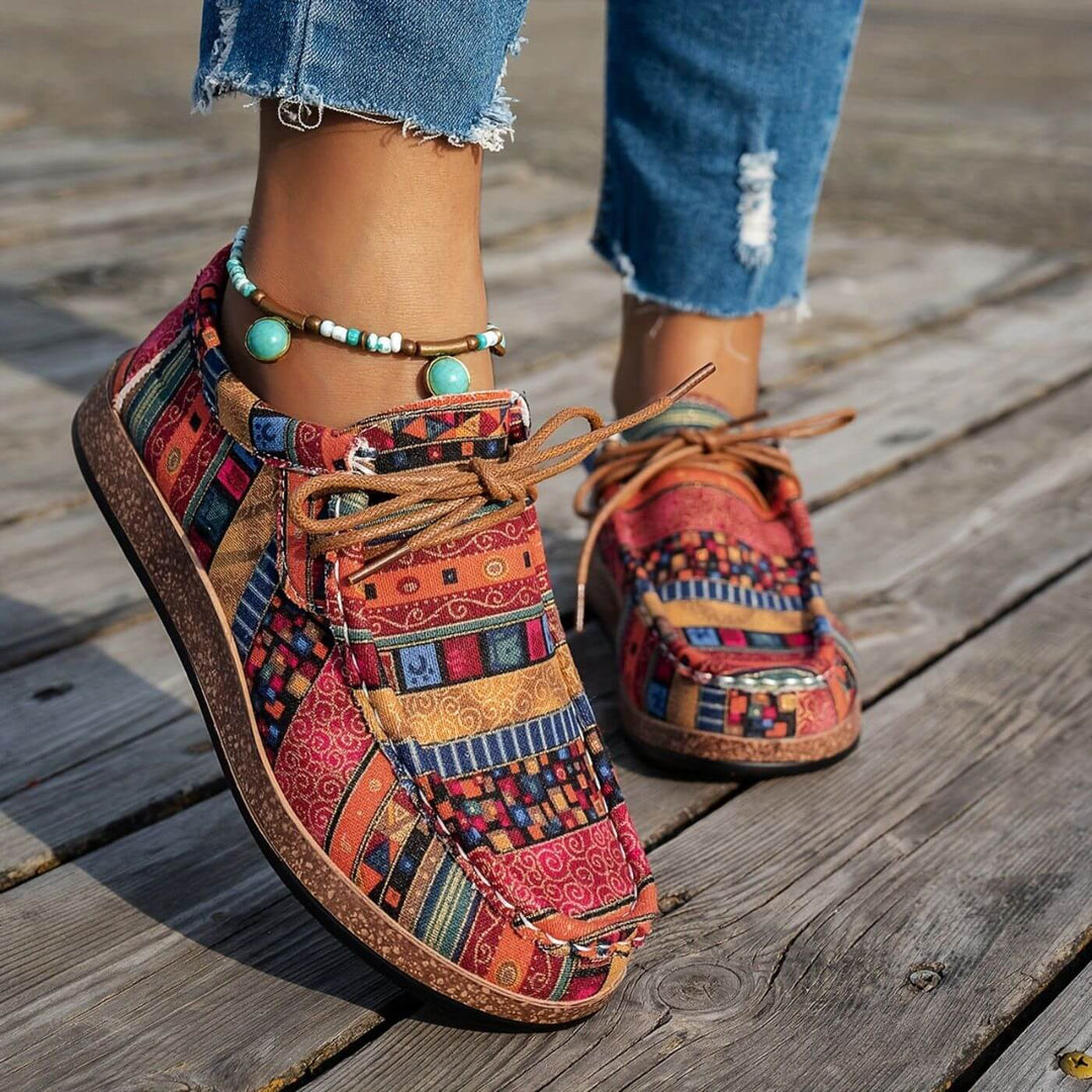 Annika™ – Schmerzlindernde Ethno-Komfortschuhe