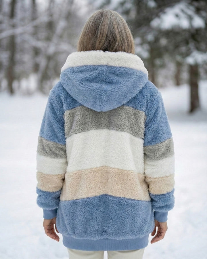 Barbara™ – Colorblock Plüschjacke