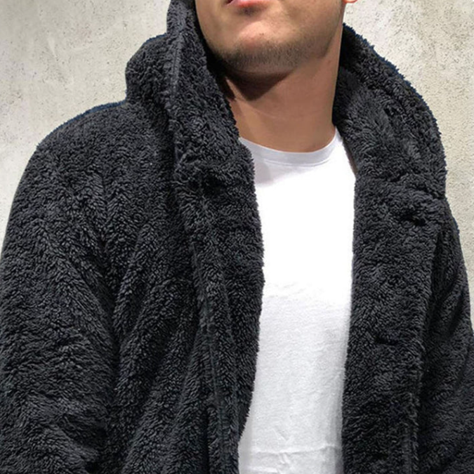 Warmer Fleece Kapuzenpullover für Herren