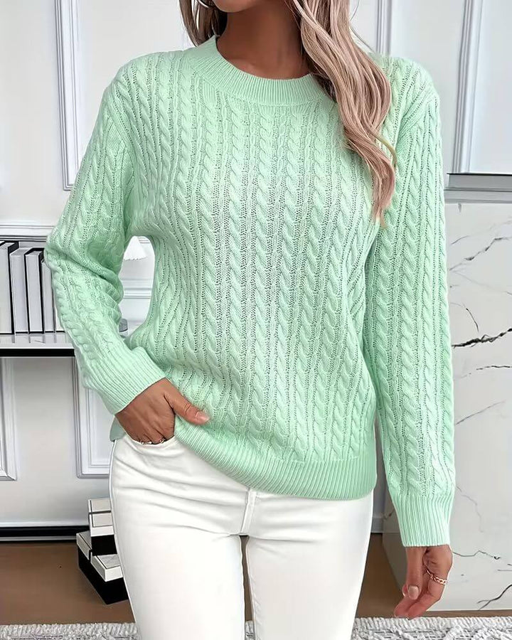 Carla™ – Bequemer Strickpullover mit Rundhalsausschnitt