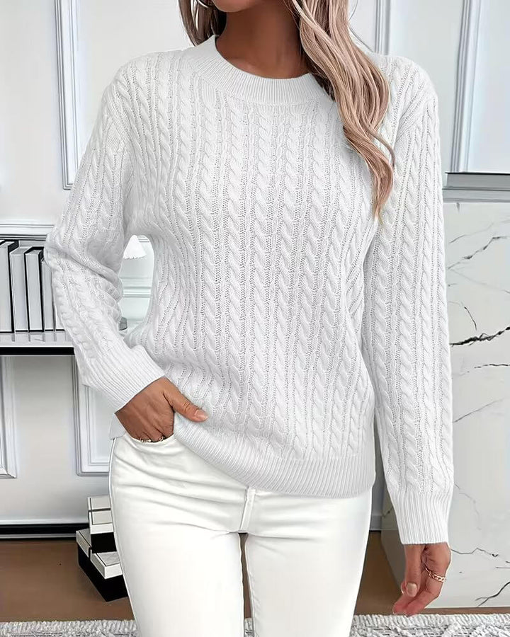 Carla™ – Bequemer Strickpullover mit Rundhalsausschnitt