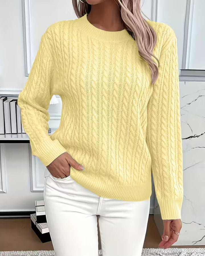 Carla™ – Bequemer Strickpullover mit Rundhalsausschnitt