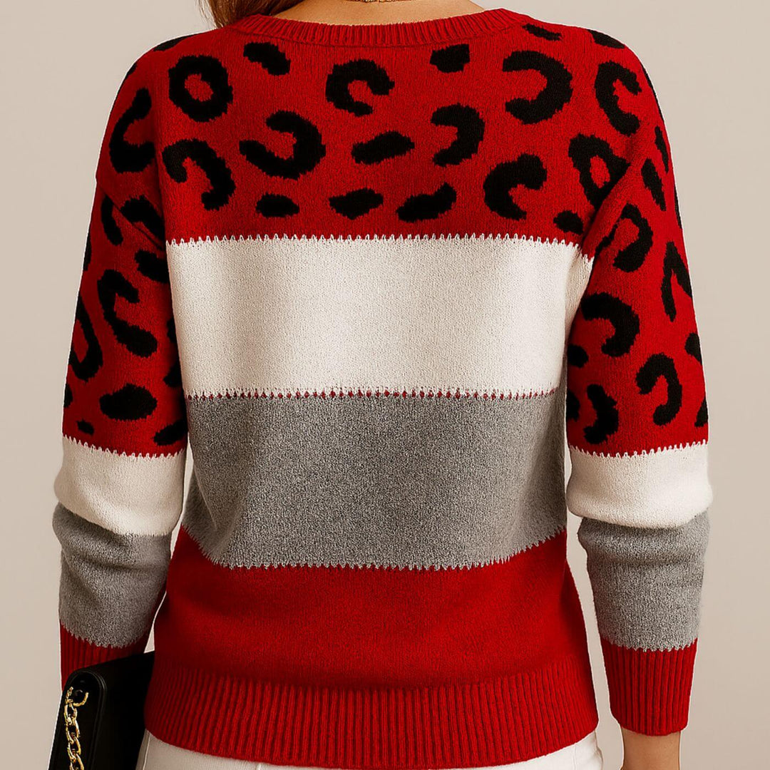 Cheyenne™- Eleganter Leopard-Strickpullover