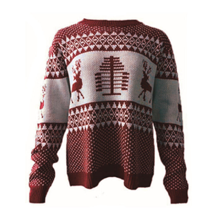 Christina | Eleganter Weihnachtsbaum und Rentierpullover