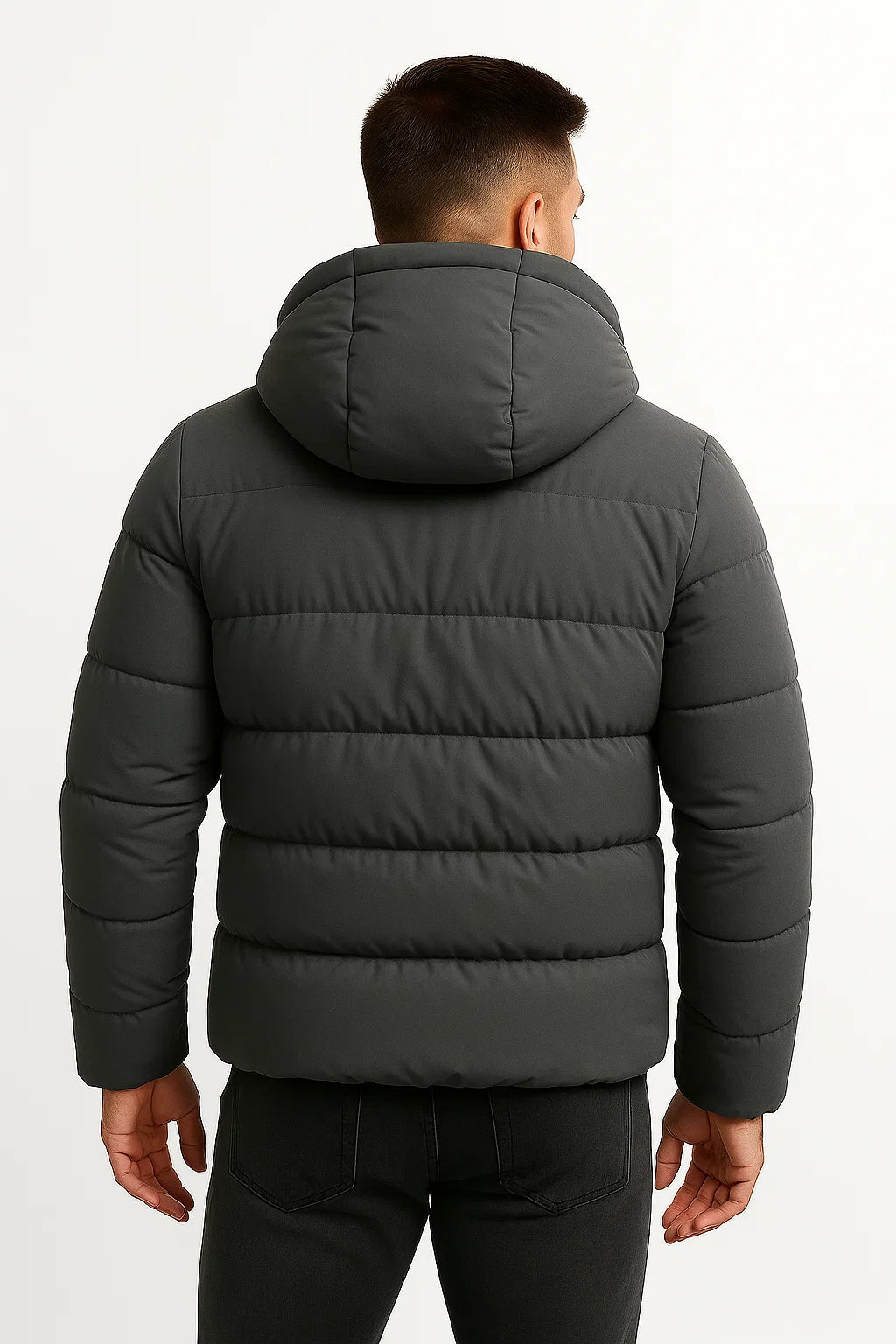 David | Weiche Winter Pufferjacke mit verstellbarer Kapuze