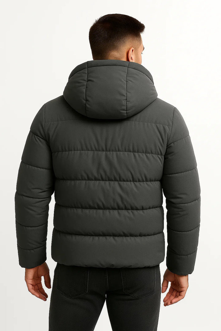 David | Weiche Winter Pufferjacke mit verstellbarer Kapuze