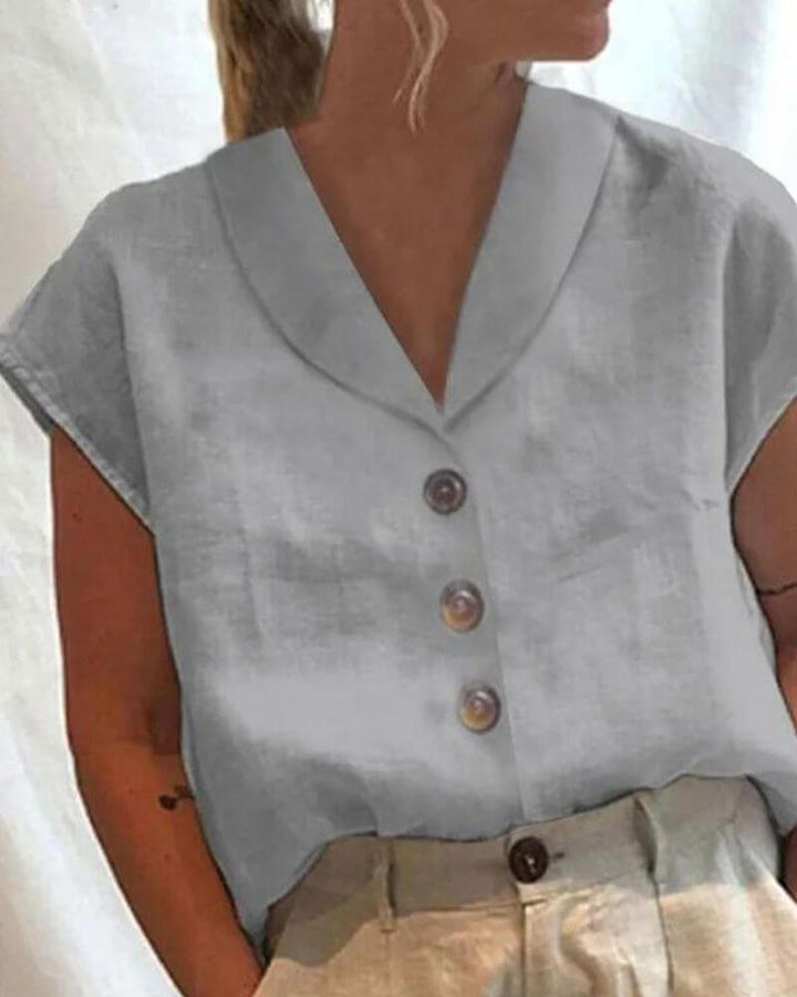Elana™ - Bequeme Bluse mit Kragen