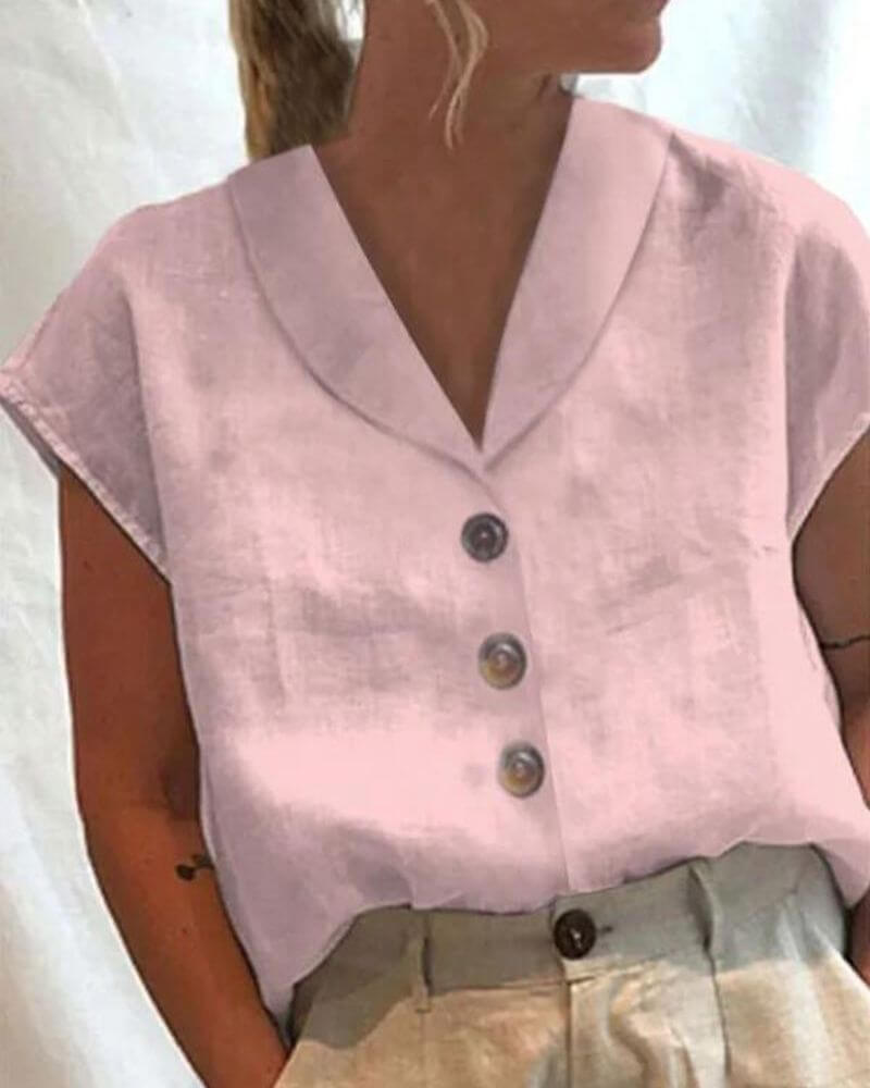 Elana™ - Bequeme Bluse mit Kragen