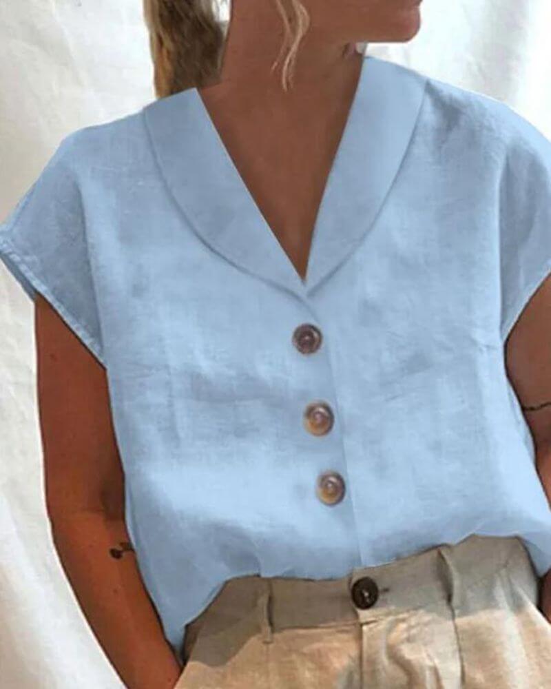 Elana™ - Bequeme Bluse mit Kragen