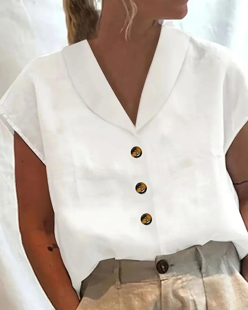 Elana™ - Bequeme Bluse mit Kragen