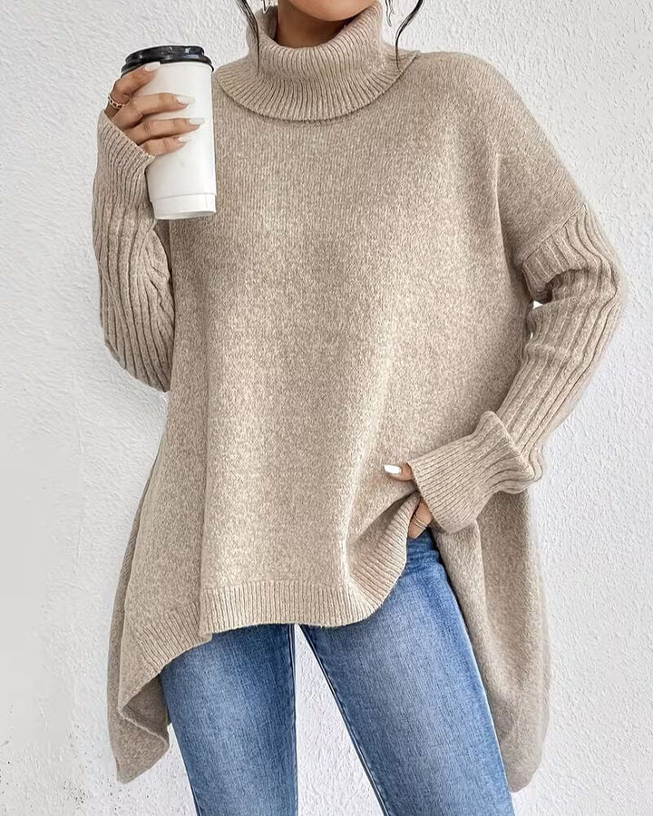 Elena™ – Bequemer Langer Rollkragenpullover