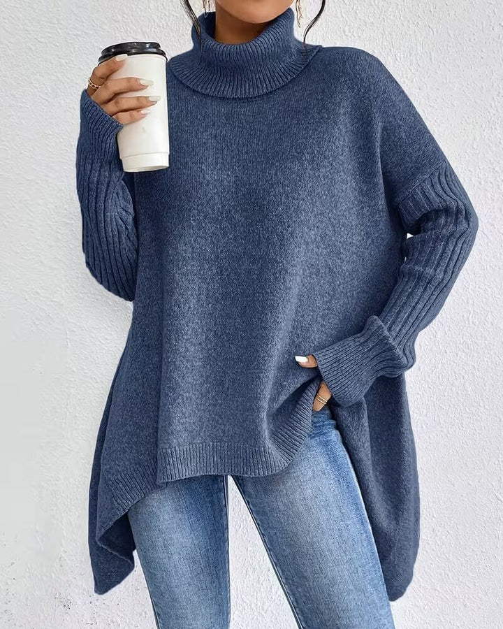 Elena™ – Bequemer Langer Rollkragenpullover