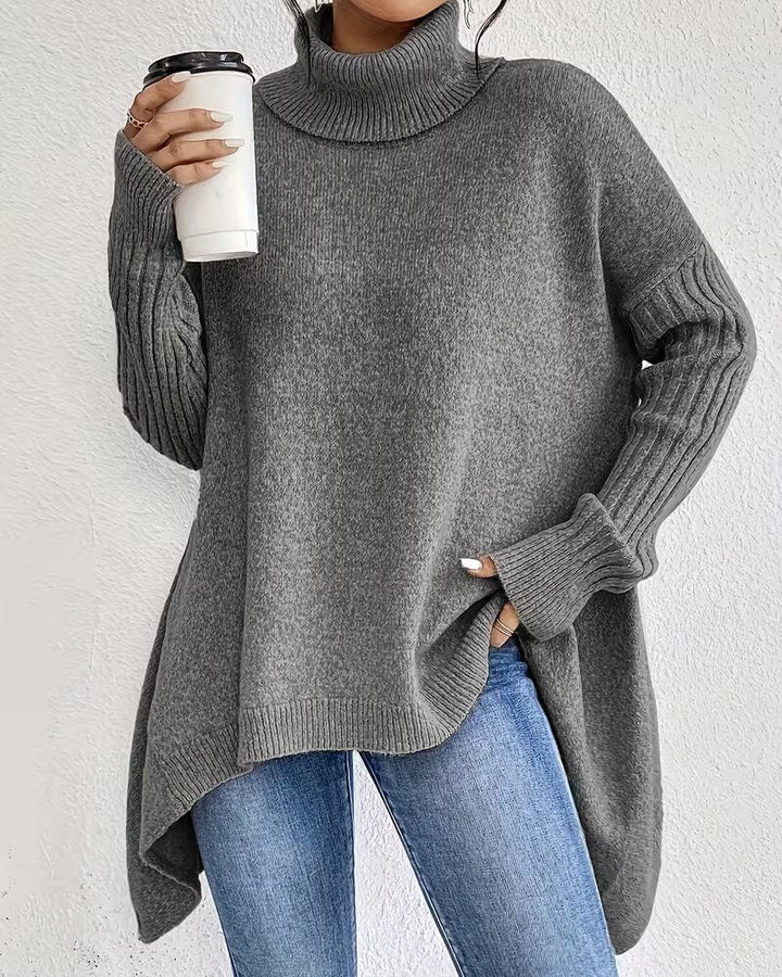 Elena™ – Bequemer Langer Rollkragenpullover