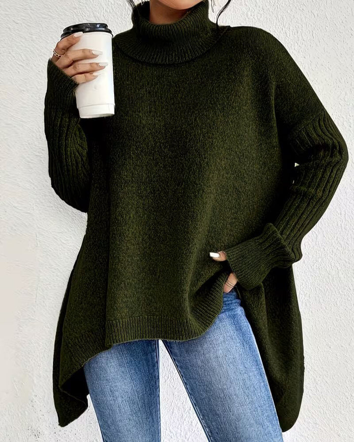 Elena™ – Bequemer Langer Rollkragenpullover
