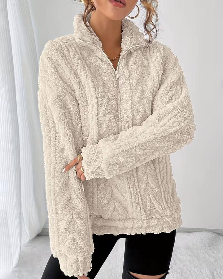 Ella™ – Gemütlicher Fleece Zip Up Sweatshirt