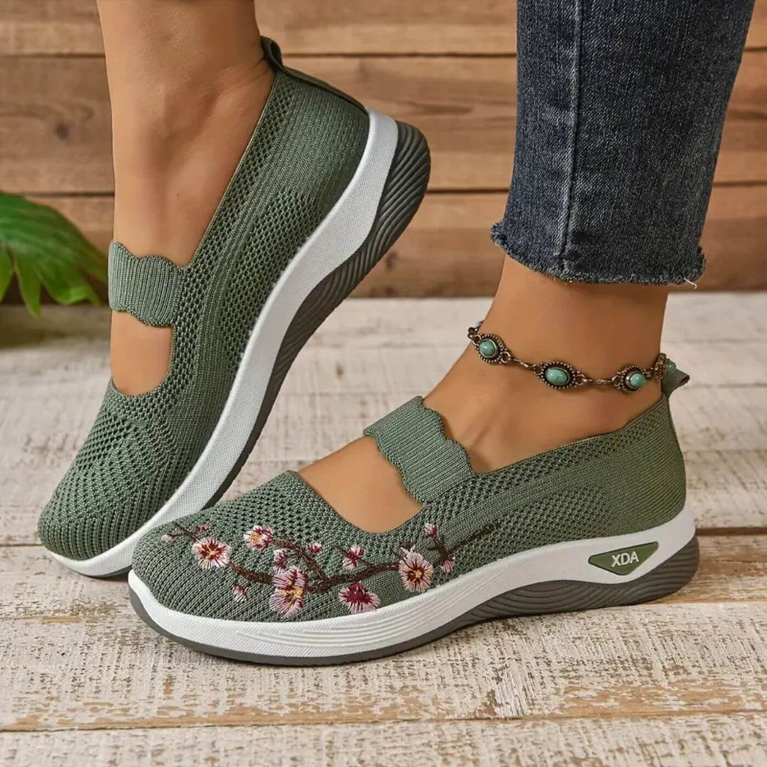 Elyna™ – Rutschfeste Geblümte Orthopädische Schuhe