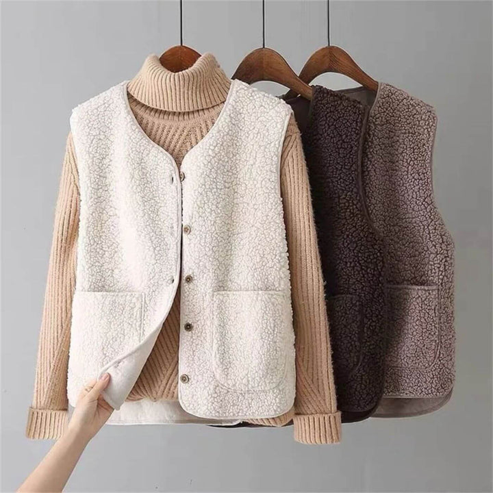 Evelin™ – Klassische Fleece-Strickjacke