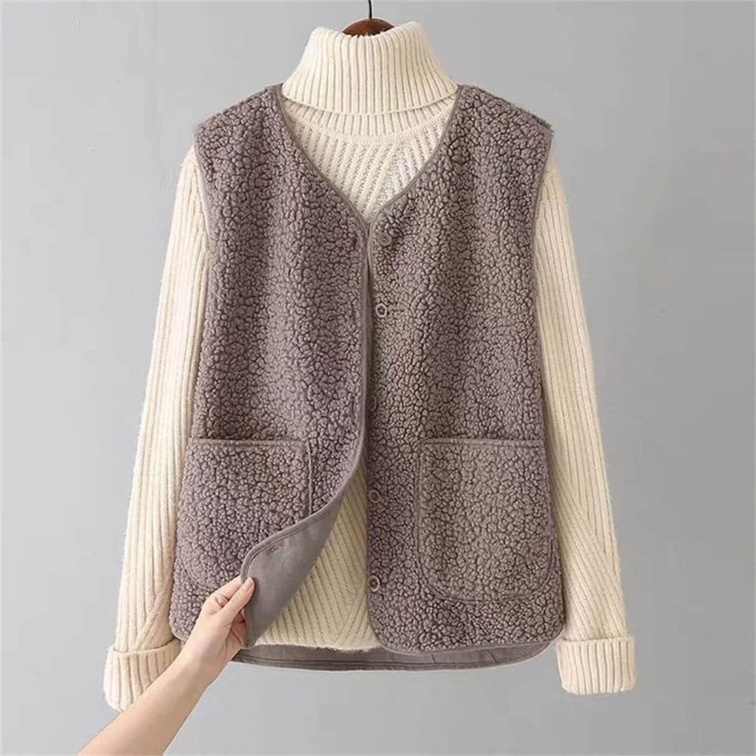 Evelin™ – Klassische Fleece-Strickjacke