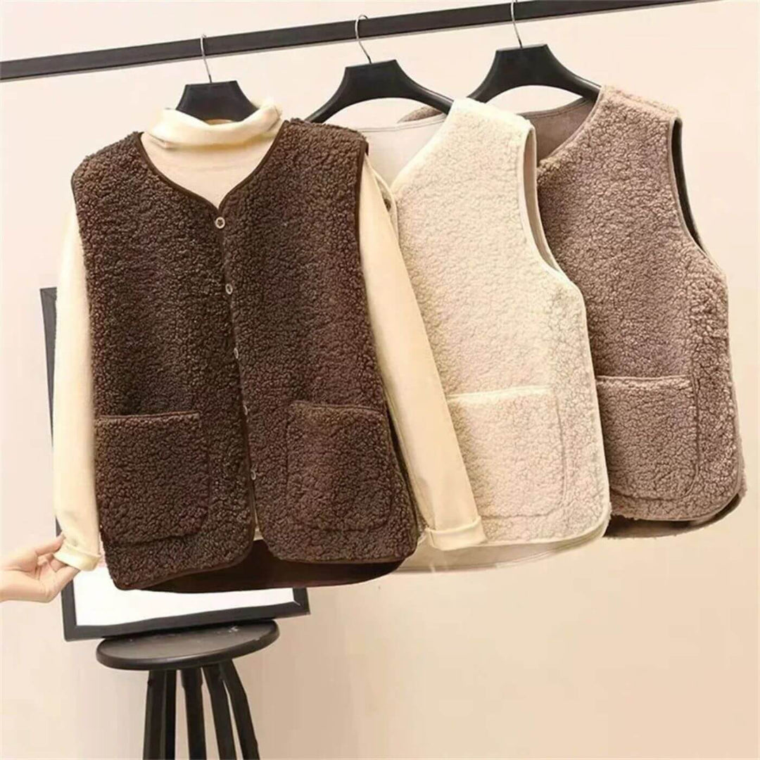 Evelin™ – Klassische Fleece-Strickjacke