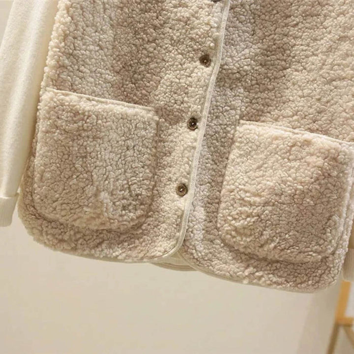 Evelin™ – Klassische Fleece-Strickjacke