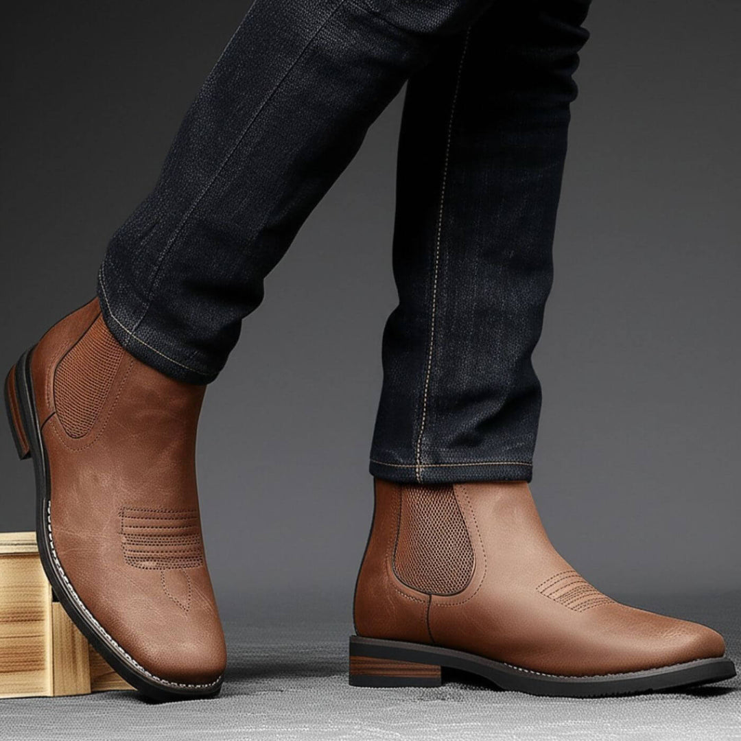 Falk™ – Elegante Chelsea-Stiefel aus Leder