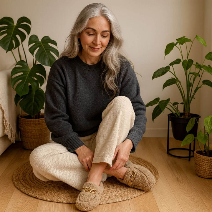 Fiona™ – Luxuriöse warme Fleece-Mokassins