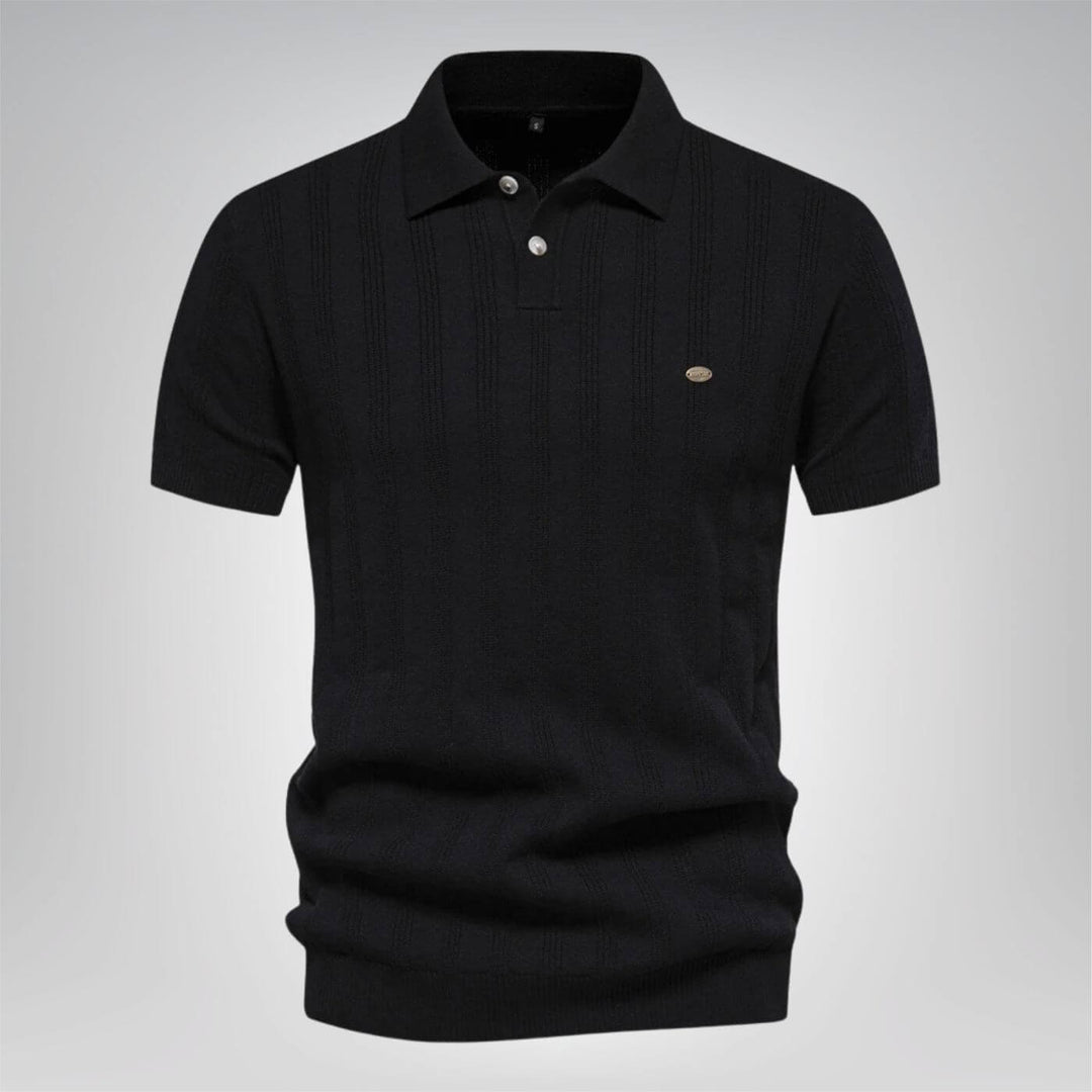 Gerhard™ - Bequemes geripptes Poloshirt (1+1 GRATIS)