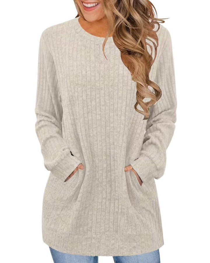 Gisela™ – Bequemer und atmungsaktiver Pullover mit Taschen
