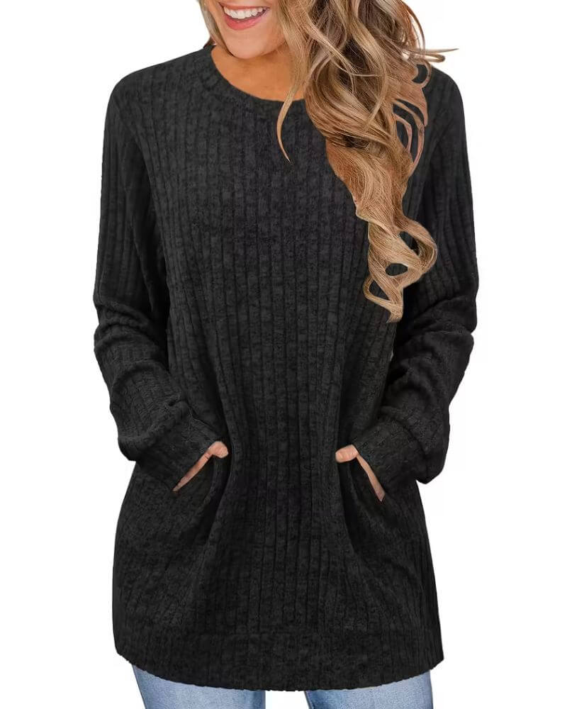 Gisela™ – Bequemer und atmungsaktiver Pullover mit Taschen