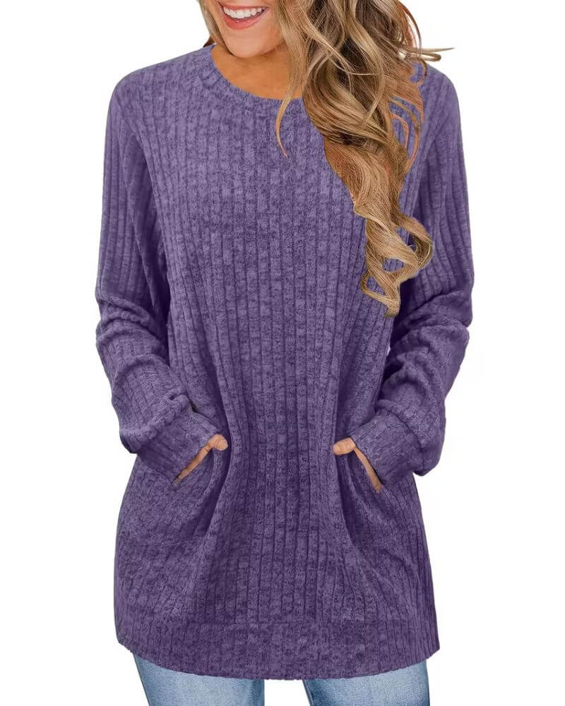 Gisela™ – Bequemer und atmungsaktiver Pullover mit Taschen
