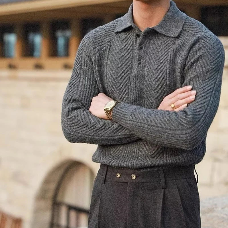 Warmer Winterpullover für Herren mit lässigem Schnitt
